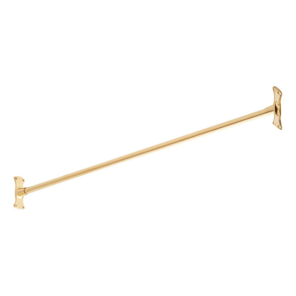 Signature Hardware 48" Brass Straight Shower Curtain Rod & Reviews